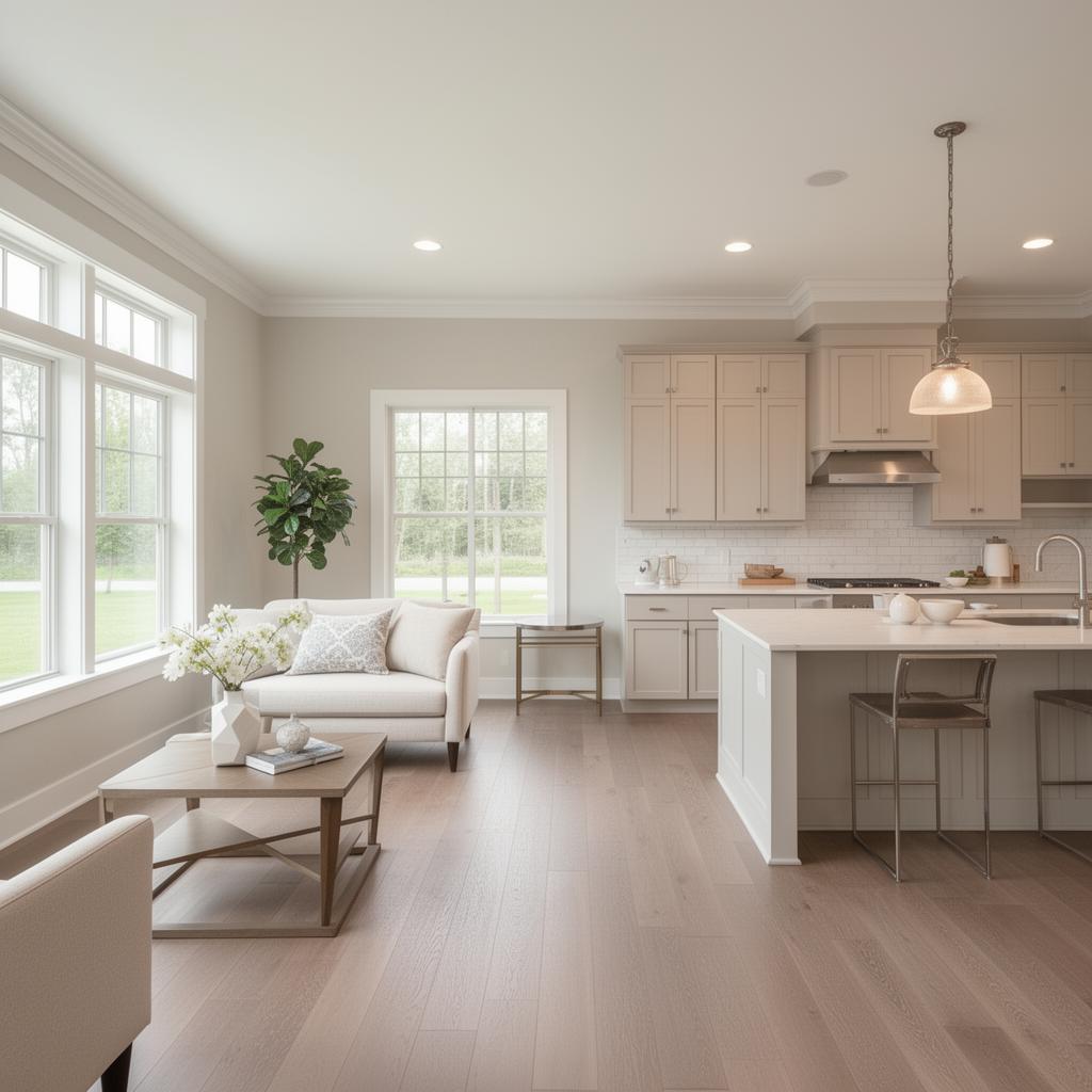 In-law suite living area inside a finished home addition in Richmond Hill